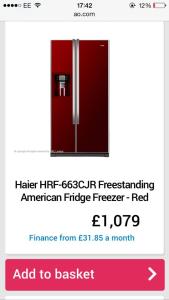 heir fridge freezer